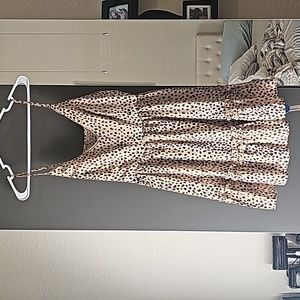 Cupshe leopard print mini dress, size L, new with tags